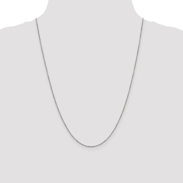 Leslie's 14K White Gold 1.25mm D/C Cable Chain - Image 4