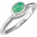 Bezel-Set Cabochon Ring