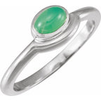 Bezel-Set Cabochon Ring