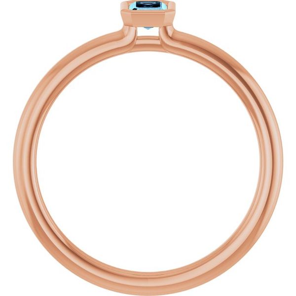 Family Stackable Bezel-Set Ring - Image 2