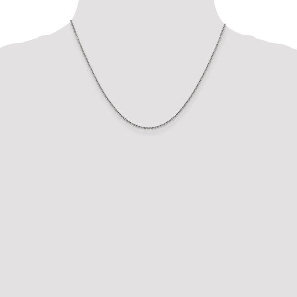 Leslie's 14K White Gold 1.5mm D/C Cable Chain - Image 4