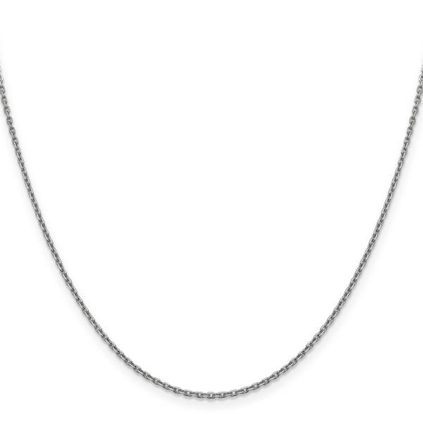 Leslie's 14K White Gold 1.5mm D/C Cable Chain - Image 2
