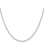 Leslie's 14K White Gold 1.5mm D/C Cable Chain - Image 2