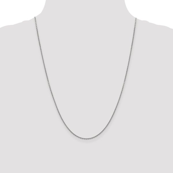 Leslie's 14K White Gold 1.5mm D/C Cable Chain - Image 4