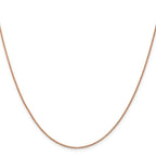 Leslie's 14K Rose Gold 1mm D/C Open Franco Chain - Image 2