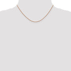 Leslie's 14K Rose Gold 1mm D/C Open Franco Chain - Image 4