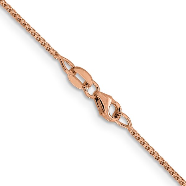 Leslie's 14K Rose Gold 1mm D/C Open Franco Chain - Image 3