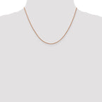Leslie's 14K Rose Gold 1mm D/C Open Franco Chain - Image 4