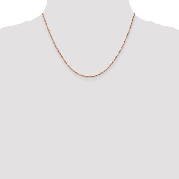 Leslie's 14K Rose Gold 1mm D/C Open Franco Chain - Image 4