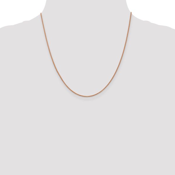 Leslie's 14K Rose Gold 1mm D/C Open Franco Chain - Image 4