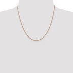 Leslie's 14K Rose Gold 1mm D/C Open Franco Chain - Image 4