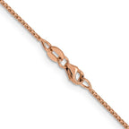 Leslie's 14K Rose Gold 1mm D/C Open Franco Chain - Image 3