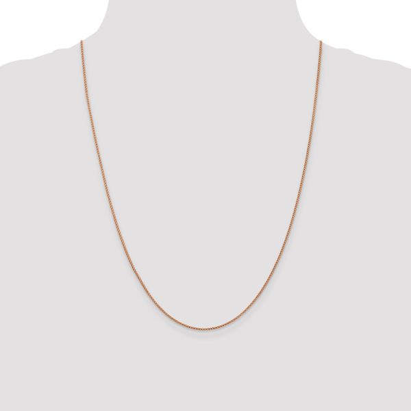 Leslie's 14K Rose Gold 1mm D/C Open Franco Chain - Image 4
