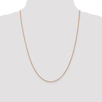 Leslie's 14K Rose Gold 1mm D/C Open Franco Chain - Image 4