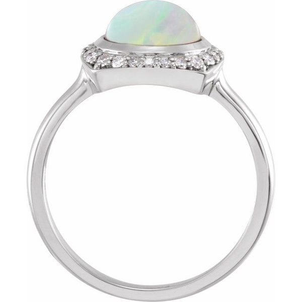 Halo-Style Cabochon Ring - Image 2