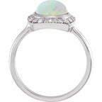 Halo-Style Cabochon Ring - Image 2