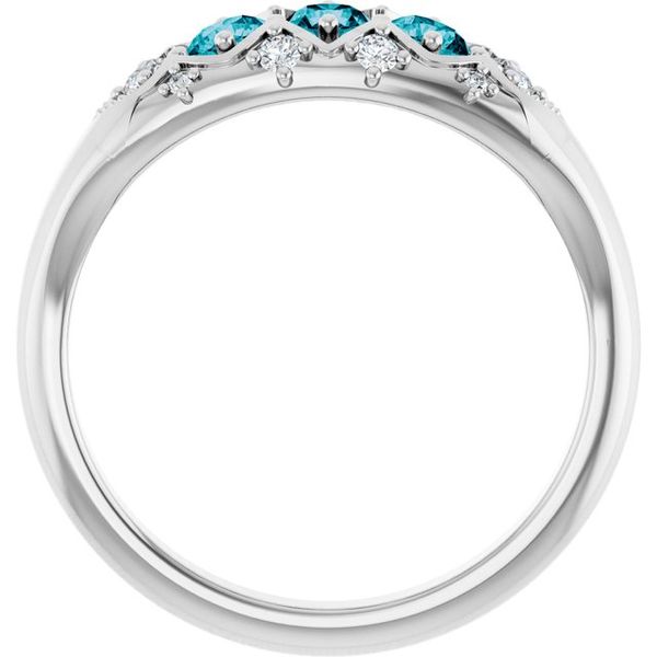 Accented Three-Stone Ring - Image 2