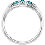 Accented Three-Stone Ring - Image 2