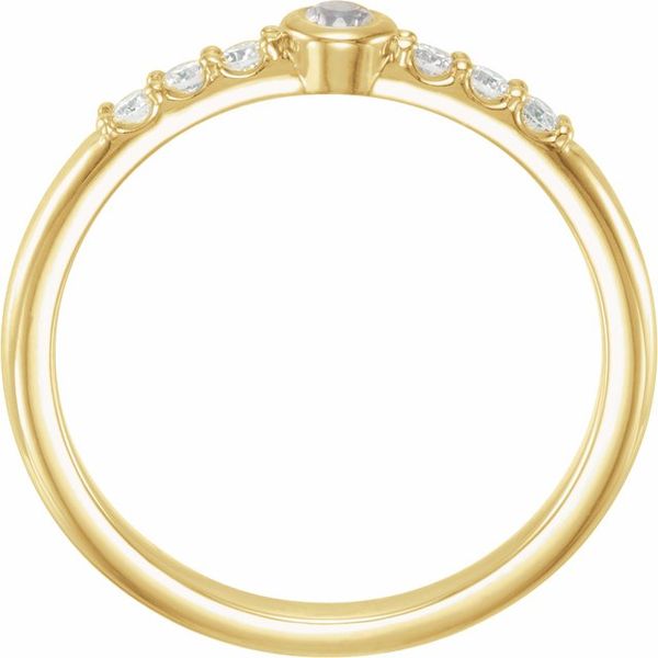 Stackable Bezel-Set Ring - Image 2