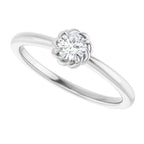 Claw-Prong Rope Solitaire Ring - Image 5