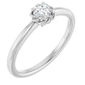 Claw-Prong Rope Solitaire Ring