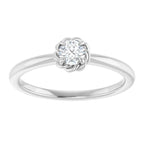 Claw-Prong Rope Solitaire Ring - Image 3