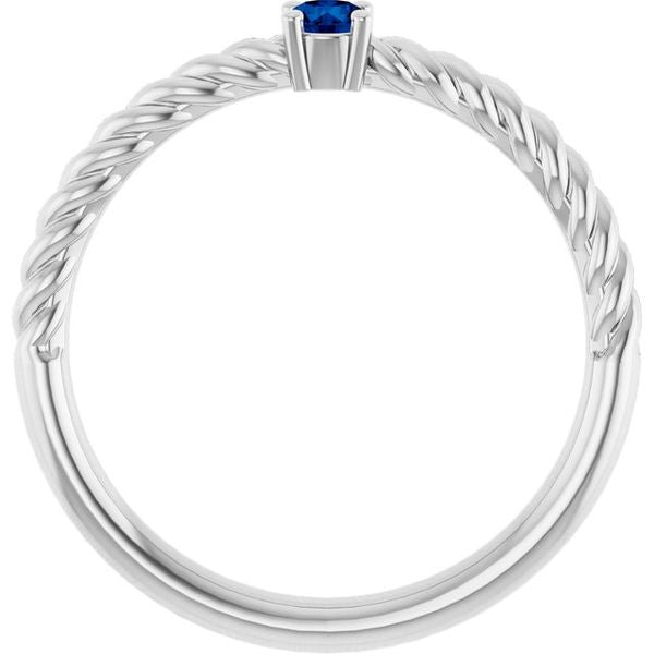 Rope Solitaire Ring - Image 2