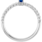 Rope Solitaire Ring - Image 2