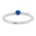 Rope Solitaire Ring - Image 3
