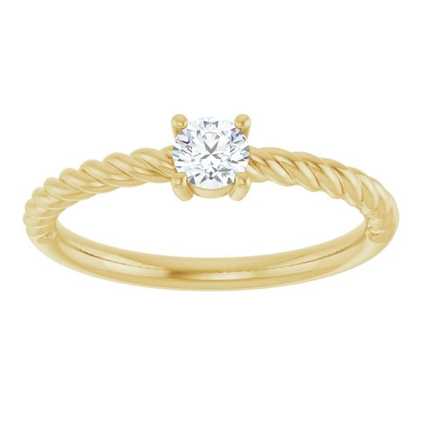 Rope Solitaire Ring - Image 4