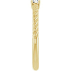 Rope Solitaire Ring - Image 5