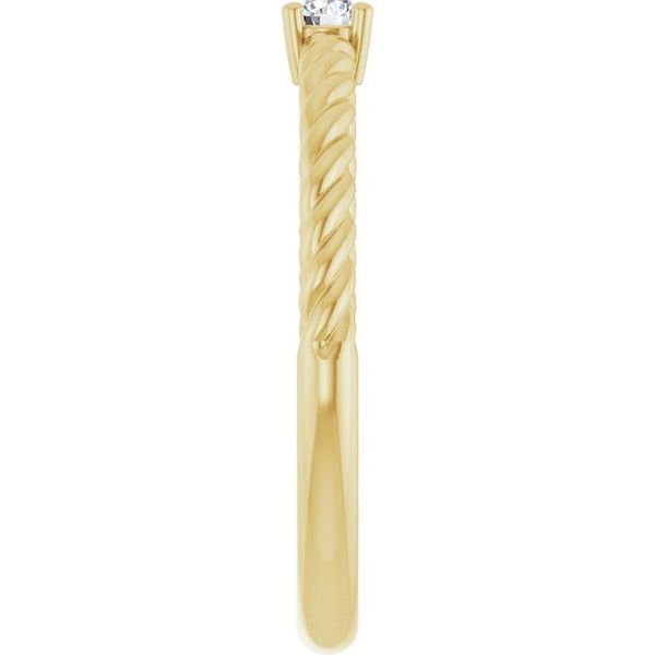 Rope Solitaire Ring - Image 5
