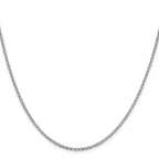 Leslie's 14K White Gold 2.1mm D/C Open Franco Chain - Image 2