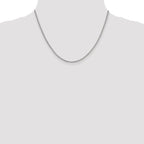 Leslie's 14K White Gold 2.1mm D/C Open Franco Chain - Image 4