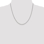 Leslie's 14K White Gold 2.1mm D/C Open Franco Chain - Image 4