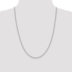 Leslie's 14K White Gold 2.1mm D/C Open Franco Chain - Image 4