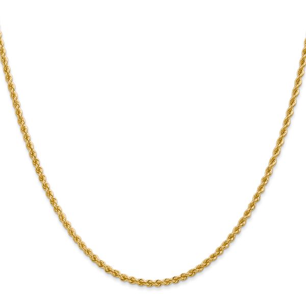 Leslie's 14K 2.25mm Solid Regular Rope Chain - Image 2