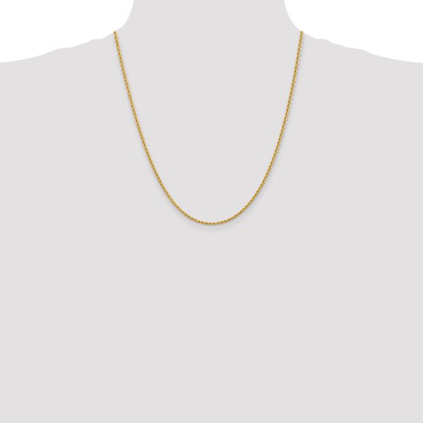 Leslie's 14K 2.25mm Solid Regular Rope Chain - Image 4
