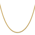 Leslie's 14K 2.25mm Solid Regular Rope Chain - Image 2