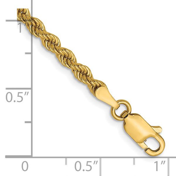 Leslie's 14K 2.25mm Solid Regular Rope Chain - Image 2