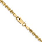 Leslie's 14K 2.75mm Solid Regular Rope Chain - Image 3