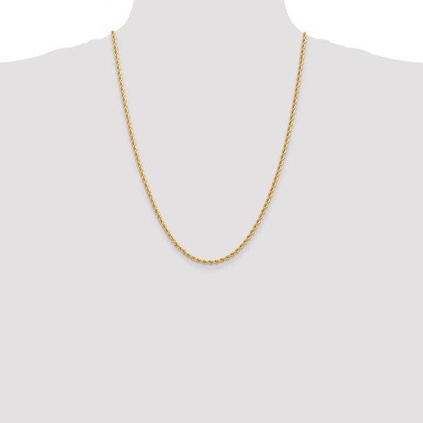 Leslie's 14K 2.75mm Solid Regular Rope Chain - Image 4