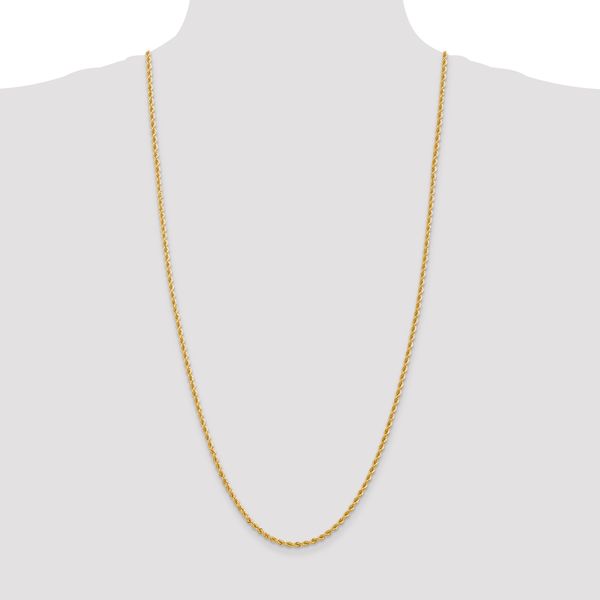 Leslie's 14K 2.75mm Solid Regular Rope Chain - Image 4