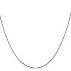 Leslie's 14K White Gold .65mm D/C Spiga Chain - Image 2