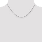 Leslie's 14K White Gold 1mm D/C Spiga Chain - Image 4