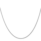 Leslie's 14K White Gold 1mm D/C Spiga Chain - Image 2