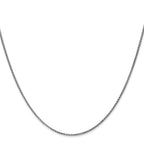 Leslie's 14K White Gold 1.2mm Solid D/C Spiga Chain - Image 2