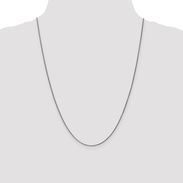 Leslie's 14K White Gold 1.2mm Solid D/C Spiga Chain - Image 4