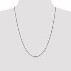 Leslie's 14K White Gold 1.2mm Solid D/C Spiga Chain - Image 4