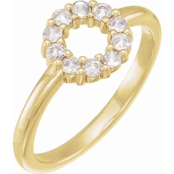 Cabochon Halo-Style Ring